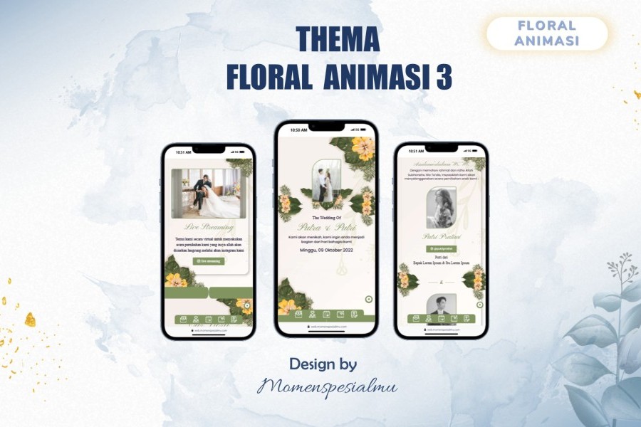 THEMA FLORAL ANIMASI 3