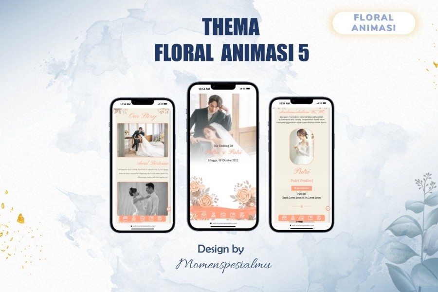 THEMA FLORAL ANIMASI 5
