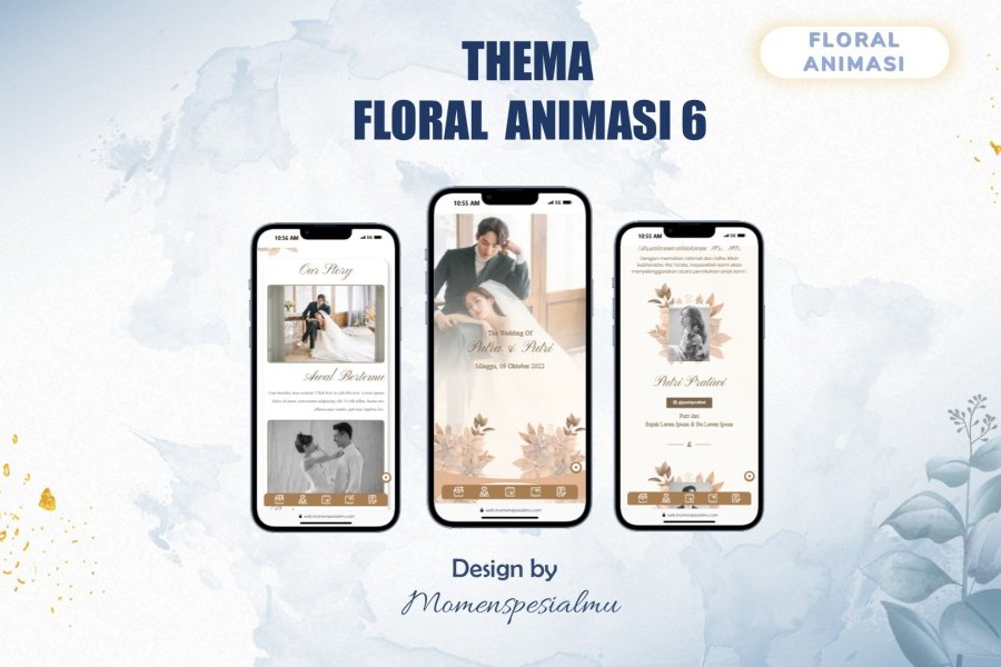 THEMA FLORAL ANIMASI 6